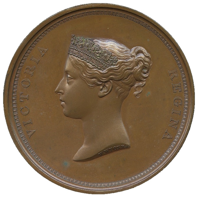 The City Medal commemorates Princess  Victoria's visit to the Guildhall in 1837