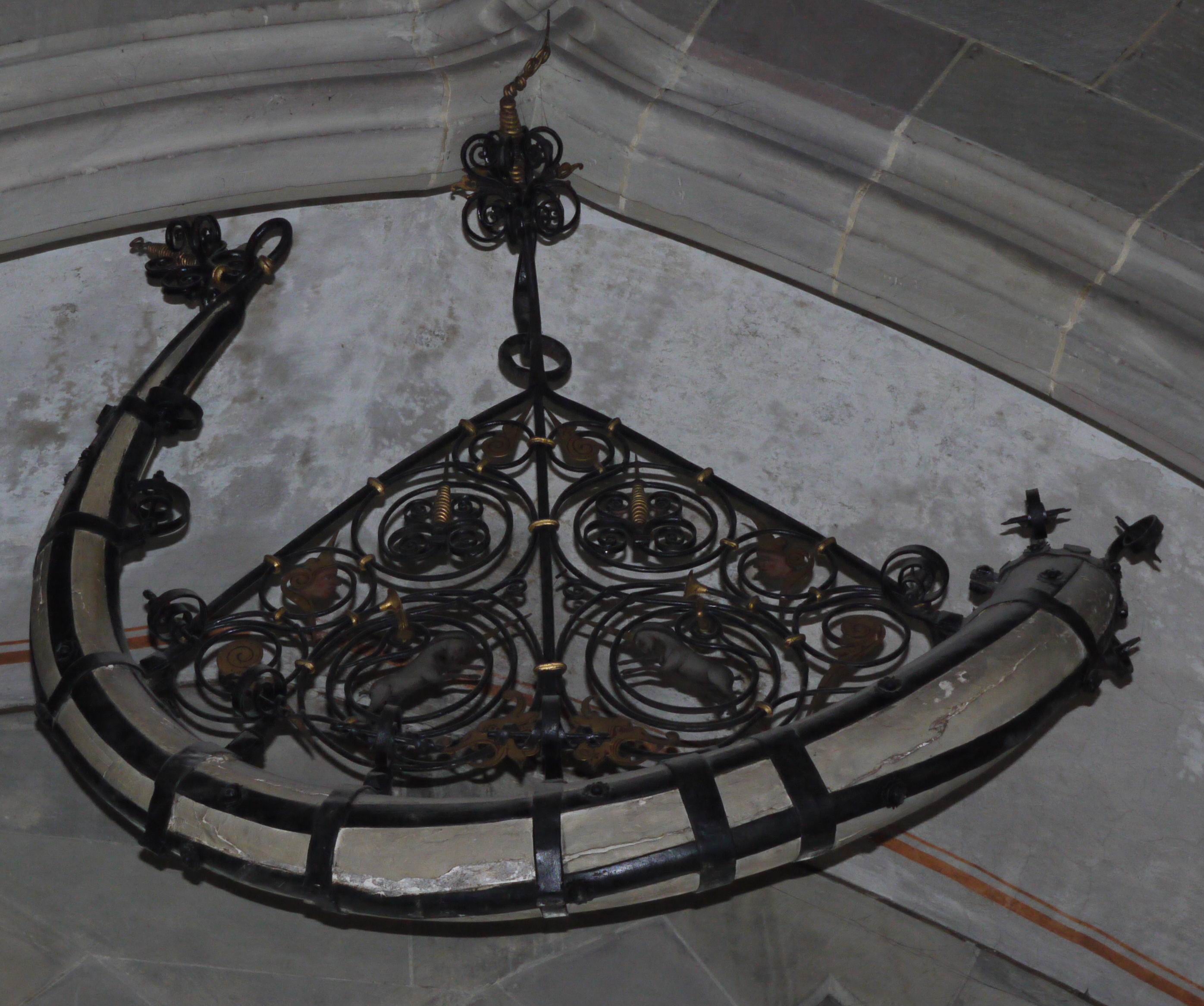 The mammoth tusk from St. Michael's Church in Schwäbisch Hall