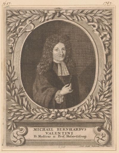 Unicorns represented by Michael Bernard Valentini, published in 1704
