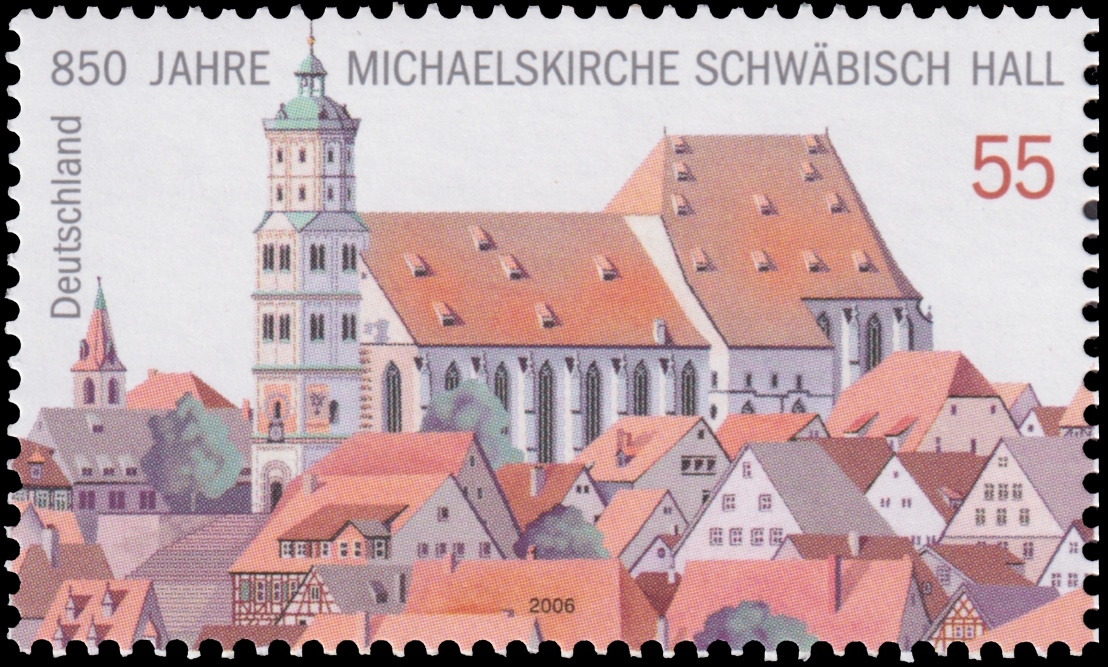 St. Michael's Church on stamp of Germany 2006