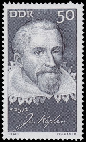 Johannes Kepler on stamp of German Democratic Republic 1971