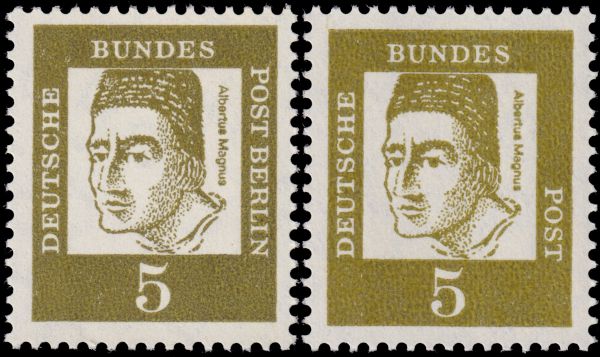 Albertus Magnus on stamp of Germany 1980