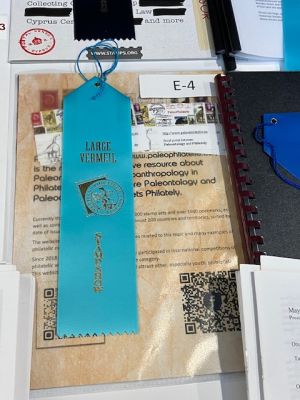 Printout of Paleophilatelie website at GASS 2023