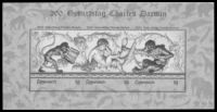 Black print of Charles Darwin stamps of Austria 2009