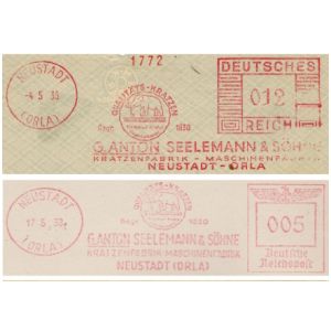 Mammoth on meter franking of Germany 1938