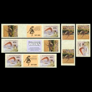 Dinosaurs and pterosaur on FDC of Australia 1993