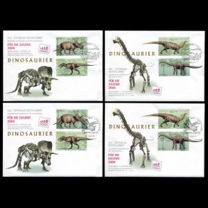Dinosaurs on FDC of Germany 2008