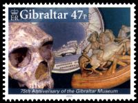 75th Anniversary of the Gibraltar Museum, stamp of Gibraltar 2005