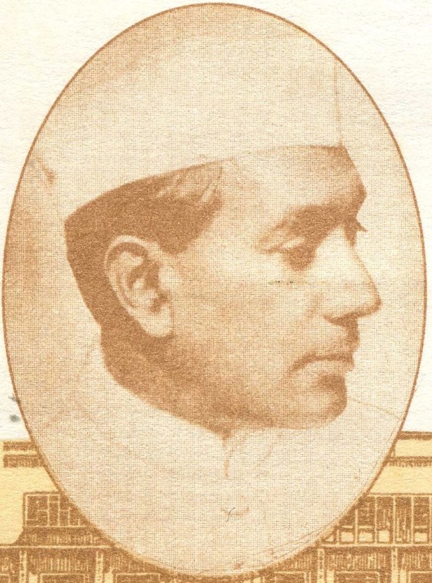Professor Birbal Sahni on the cachet of the First Day Cover (FDC) of India 1997