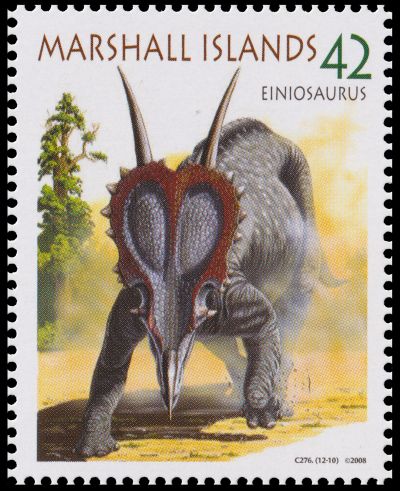 Einiosaurus stamps of Marshall Islands 2008