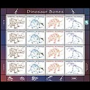 Dinosaurs on stamps of Marshall Islands 2015