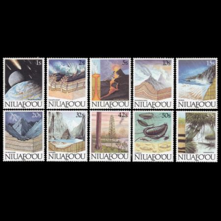 Evolution of the Earth on stamps of Niuafoʻou 1989