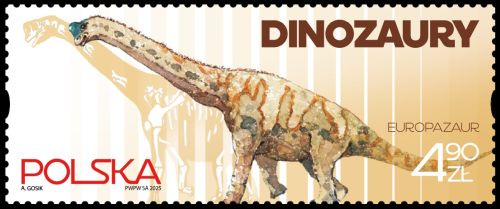 Europasaurus on stamp of Poland 2025