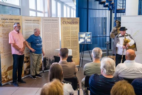 Presentation of Important Fossils from Slovakia stamps in  Museum of the Culture of Croats in Slovakia, on September 9, 2022.