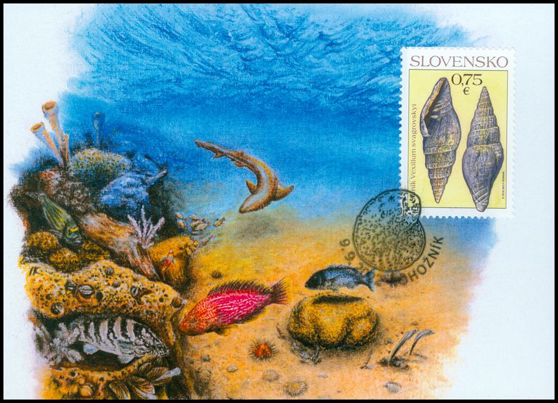 Reconstruction of prehistoric life at Konopiská pri Rohožníku site on Maxi Card of Slovakia 2022.