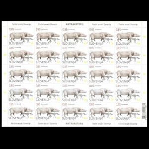 Anthracotherium on stamps of Slovenia 2019 Anthracotherium on stamps of Slovenia 2019