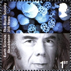 Nicholas Shackleton on 350th anniversary of The Royal Society stamp of Great Britain 2010