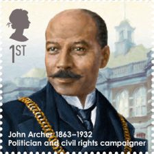 John Archer on stamp of UK 2013