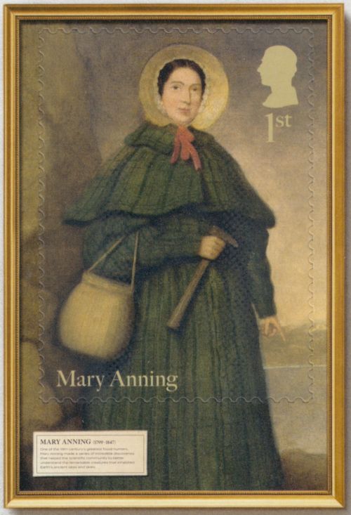 Mary Anning on stamp of UK 2024
