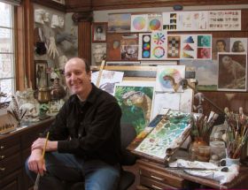 James Gurney in Studio
