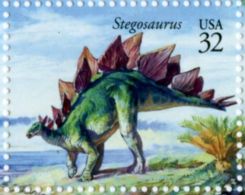 Stegosaurus on stamp of USA 1997