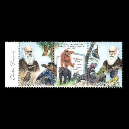 Bicentenary of the birth of Charles Darwin 1809-1882 on stamps of Vanuatu