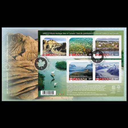 UNESCO World Heritage Sites FDC of Canada 2015