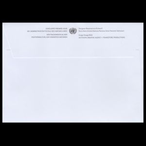 Theropod dinosaur on Don’t Choose Extinction FDC of United Nations - Switzerland 2023