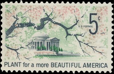 Mount Rushmore National Memorial  on stamp of USA 1966