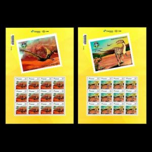 Prehistoric animals on personalized stamp of Brazil 2019