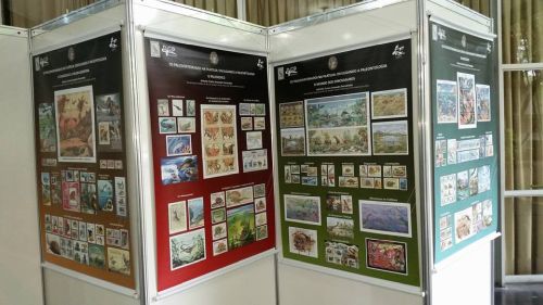 Mounted philatelic posters X Brazilian Symposium of Vertebrates Paleontology