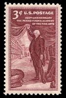 First stamp with a bones and skeleton of prehistoric animal