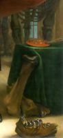 Mastodon bone on The Artist in His Museum picture