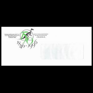 Skeleton of Iguanodon dinosaur on cover of of Royal Belgian Institute of Natural Sciences