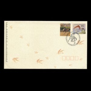 Dinosaurs and pterosaur on FDC of Australia 1993