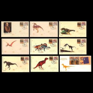 Dinosaurs and pterosaur on FDC of Australia 1993