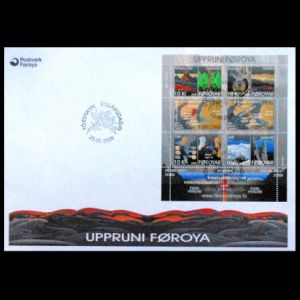 The origin of the Faroe Islands on FDC 2009