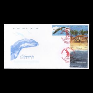Prehistoric animals on FDC of Mexico 2006