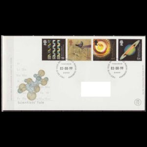 Archaeopteryx on Scientists Tale FDC of UK 1999
