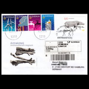 Anthracotherium on circulate FDC of Slovenia 2019 Anthracotherium on circulate FDC of Slovenia 2019