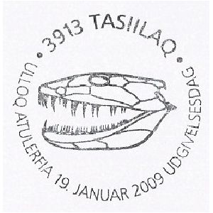 Fossil stamps on FDC of Greenland 2009