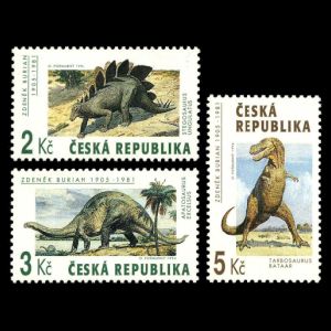 dinosaurs on stamps of Czech Republic 1994 dinosaurs on stamps of Czech Republic 1994