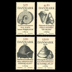  Fossils on stamps of Denmark 1998