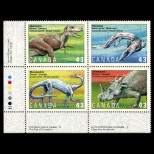 dinosaurs on stamps of Canada 1994