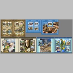 Dinosaurs on stamps of Chad 2017