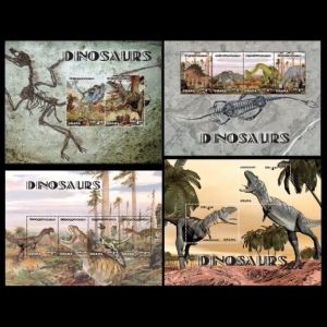 Dinosaurs on stamps of Ghana 2014 Dinosaurs on stamps of Ghana 2014