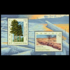Petrified wood  on stamps of Namibia 2026