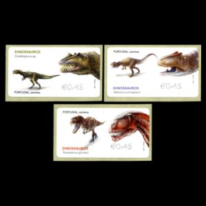 Dinosaurs on stamp of Portugal 2015