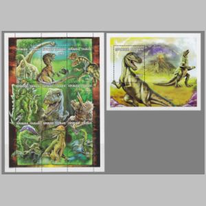 Dinosaurs on stamps of Togo 1997