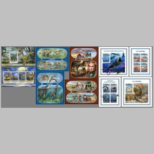Dinosaurs on stamps of Togo 2017
